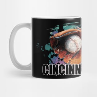 Retro Proud Team Name Cincinnati Classic Style Baseball Mug